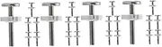 Vaguelly 4sets Dog Fence Extension Rods Pressure Mount Pet Gate Rods Quick Assembly 6pcs*4
