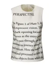 JW Anderson Bias Cut Sleeveless Top UK6 White