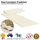 Outdoor Garden Sun Lounger Cushion Sunbed Daybed Seat Pad Oxford Fabric Cream AU
