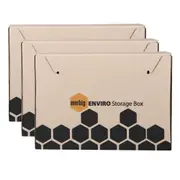 6pc Marbig Enviro Foolscap Size Document/File Storage Office Organiser Box w/Lid