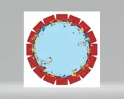 BOBUNNY BLAST OFF MISSION CONTROL SPACE DIE CUT ROUND PAPER 2 PCS
