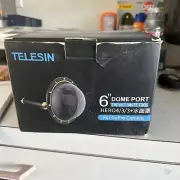 TELESIN 6 inch Dome Port Lens for GoPro Hero 11 Hero 10/9 Waterproof Housing New