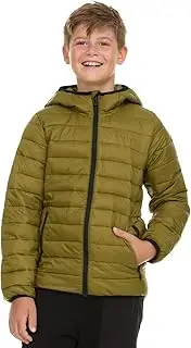 Spyder Packable Boys Puffer Jacket with Hood, Lightweight Boys Winter Jacket