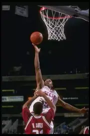 Forward Terrance Roberson Fresno State Bulldogs shoots the ball th- Old Photo