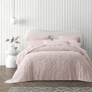 Bianca Bedding ELLA BLUSH Cotton Chenille Bedspread Set
