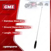 GME 700mm AM / FM Stainless Steel Antenna Inc Whip Base Cable AEM6