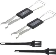 2 Pieces Keycap Remover with Keyboard Brush, Keycap Puller Keycap Remover + Key