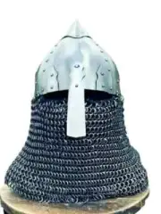 Helmet 18Gauge Medieval Viking Helmet Knight Helmet With Aventail X Mass Limited