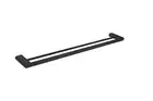 BIANCA DOUBLE TOWEL RAIL 800MM Matte Black