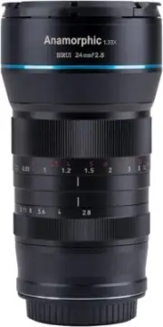 Sirui 24mm Anamorphic Lens F2.8 1.33X APS-C Camera Lens EF-M Mount SR24-E