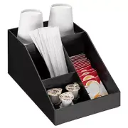 Coffee Station Organizer 4 Compartments - Coffee Organizer Station for Sugar,