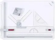 A3 Drawing Board Drafting Table, Professional Multifunctional Drawing Board Table, A3 Drafting Table Painting Tool Set with Parallel Motion and Adjustable Angle Rulers Scho
