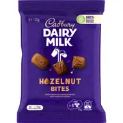 Cadbury Dairy Milk Hazelnut Chocolate Bites Snack & Share Bag 130g