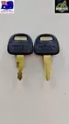2 x Hitachi Keys Excavator Plant Digger Logo Keys H800 ZAXIS Set 2 FREE POSTAGE