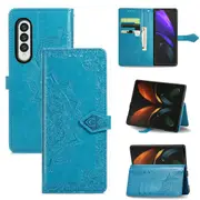 For Samsung Galaxy Z Fold4 5G Embossed Mandala Leather Phone Case
