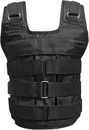 Gogogmee Sports Vest Medal Patches Sandbag Vests Running Vests Multi-functional Clothes Hangers Clothing Vest Parts Kit Heavy-duty Clothes Hangers Sand Vest Fitness Vest Black Oxford Cloth