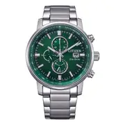 Citizen Men's Eco-Drive Chronograph Watch CA0840-87X Stainless Steel Blue