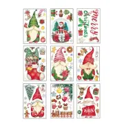 Faceless Stickers Door Wall Window Clings Decals for Home Festival Xmas