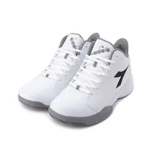 DIADORA 2E寬楦高筒籃球鞋 白灰 DA71283 男鞋