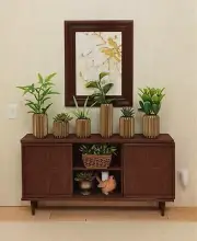 6pcs *BRONZE* VASES LOT Accessories DECOR planter DIORAMA mini 1/6 fit BARBIE