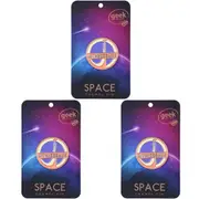 3x Geek Culture Space Enamel Pin Button Badge/Brooch Round Jewellery Interkosmos