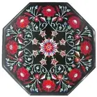 Black Table Top / Side Table for Living Room Table / Marble Table /Stone Table