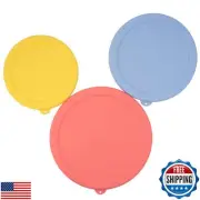 Kiicii 3 Pack Silicone Lids Only Fit for Pyrex 322-1 Quart / 323-1.5 Quart /