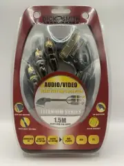 Dick Smith Titanium Series - Audio/Video (Scart Plug to 3 RCA Plugs) - 1.5m