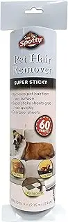 Spotty Supersize Extra Sticky, Adhesive Lint Roller Refill, Pet Cat & Dog Hair Remover for Clothes and Furniture, 60 Sheet ct