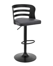Armen Living Khalia Adjustable Swivel Wood Bar Stool
