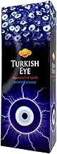 Turkish Eye Natural Incense Sticks 6 Packets x 20 Sticks, Total of 120 Incense Sticks