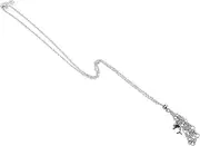 [GLSTOY] DIY Crystal Stone Holder Necklace with Adjustable Metal Weave Chain Unique Dolphin Pendant Natural Gemstone Mesh Net Fashionable Jewelry Making Cord for Personal Accessories