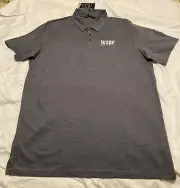 Travis Mathew BRAND NEW Golf Polo Gray color World Series of Poker Logo XXL