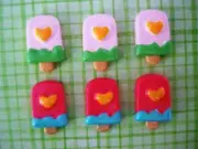 20 Summer Popsicle Resin Flatback Craft Button/bow/Cute/Make Hair Bow/Bead B158