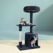 94cm i.Pet Cat Tree Scratching Post Tower Scratcher Condo House Wood Trees Grey