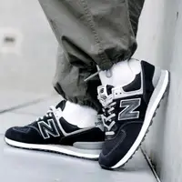 在飛比找蝦皮購物優惠-New Balance NB574 復古鞋 黑色ML574E