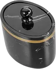 Zerodeko Cotton Buds Box Resin Toothpick Holder Stationery Case Storage Box Marble Pattern