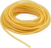 Latex Tubing Natural 3/8in OD 1/4in ID Slingshot Surgical Tube Catapult Rubber Hose Speargun Band 10FT 33FT 50FT One Continuous Piece (33 FT, Natural)
