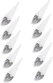 CIYODO 10pcs Xmas Wine Bottle Covers Faceless Doll Bottle Set Christmas Decor Adorn