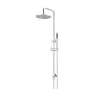 MEIR Round Shower Rail Set - 200mm Shower Head - Single Function Hand Shower - Chrome