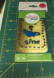Unopened Ellison Design Easy Emboss TEA TIME 22683 Sizzix Tag-a-Long Big Shot