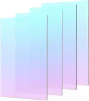 4 Pack Colored Acrylic Sheets Iridescent Plexiglass Sheets Almost 1/8 Translucen