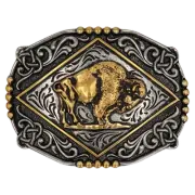 Montana Silversmiths Men's Majestic Valor Black Attitude Buckle A1036P