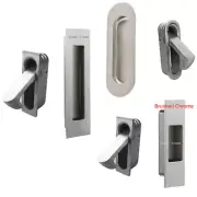 flush pull handle + edge pull for edge of cavity sliding door