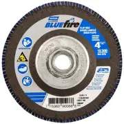 Norton 77696090088 4-1/2x5/8-11” BlueFire R884P ZA HD T27 Flap Discs 80G 10 pack