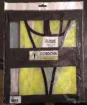 Men's Vest 1" Reflective Tape High Visibility All Purpose Safety . Cordova