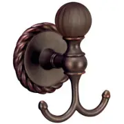 Designers Impressions Andorra Series Oil Rubbed Bronze Double Robe Hook: #583716