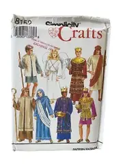 Simplicity Sewing Pattern 8152 Nativity Robes Costume Adult Teen Unisex XS-XL