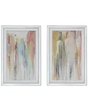 A&B Home Jennings Crystal Mirror Framed Wall Art Set Of 2
