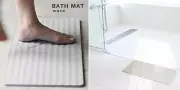 Keisodo Soil Diatom Bath Mat Wave-Diatomaceous earth water absorbing bathmat F/S